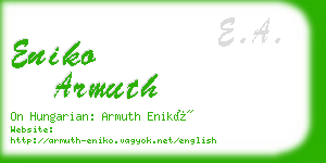 eniko armuth business card